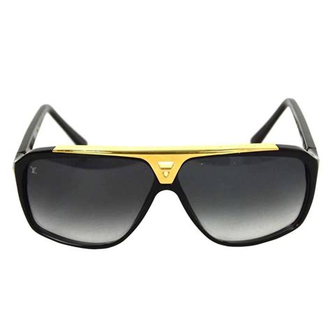 louis vuitton black and gold sunglasses